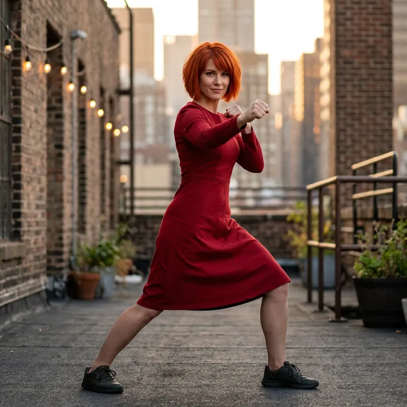 Anna Williams: Tekken Franchise Martial Artist in Red Dress