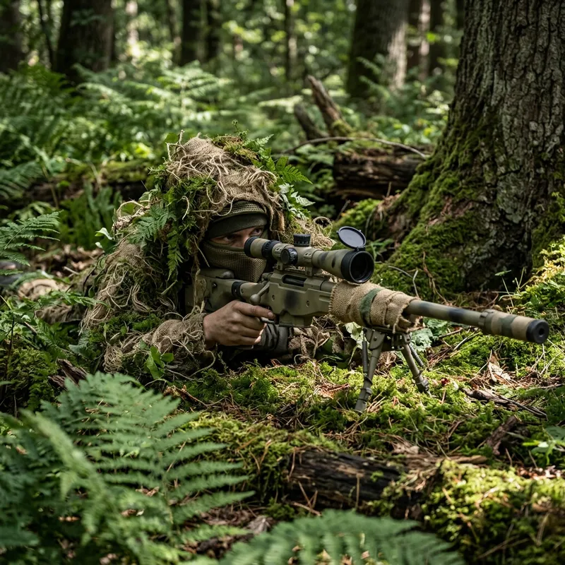 Master of Precision: Sniper in Verdant Forest