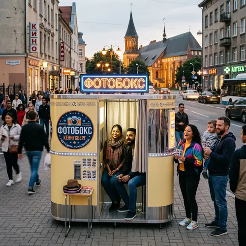 Urban Photobooth in Kaliningrad | Retro with Modern Twist