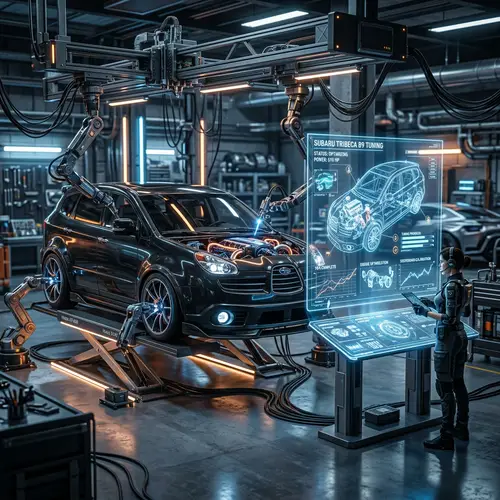 Futuristic Subaru Tribeca Tuning Process