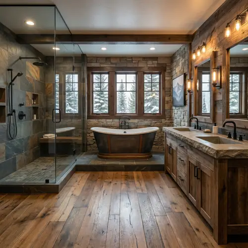 Mountain Modern Bathroom Remodel in Vail Style