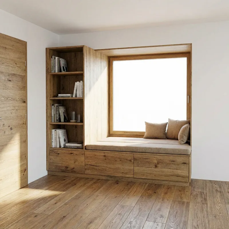 All in Oak: Brown Upholstered Seating & Beautiful Flooring