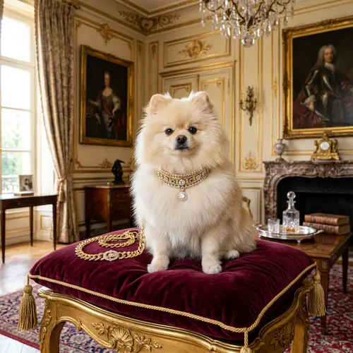 Luxurious Dog Accessories for Wealthy Breeds | Elegant Room Setting