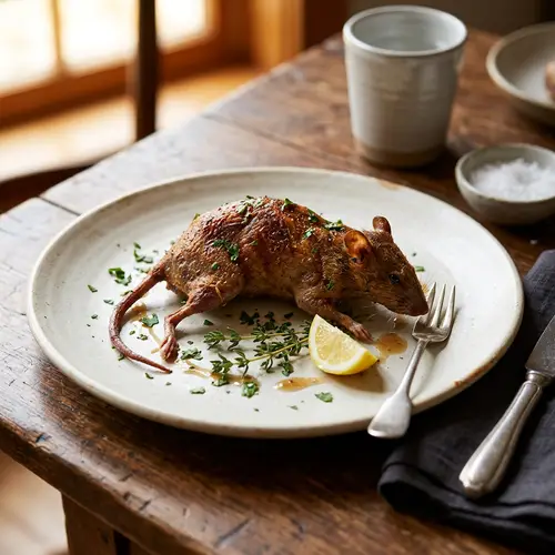 Roasted Mouse on a Plate Recipe | Cooking Instructions