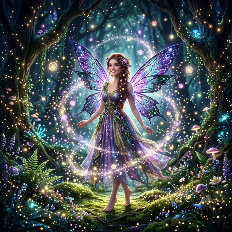 Enchanting Fairy in Mystical Forest | Ethereal Magic
