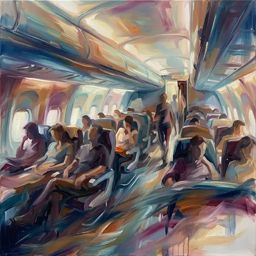 Abstract Painting: Passengers in Flight | Artful Composition