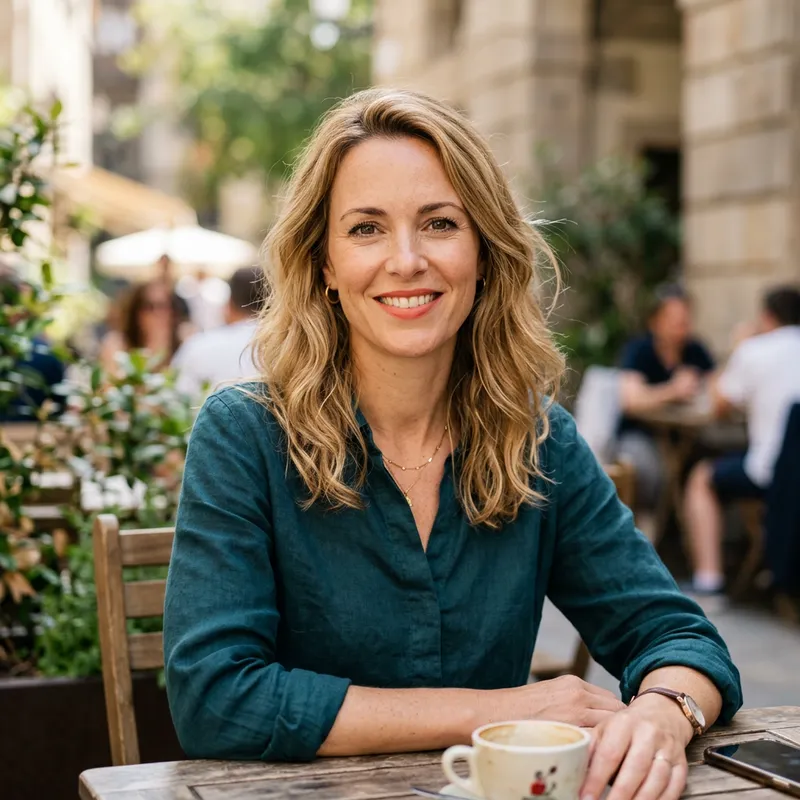 Realistic Blonde Woman for Instagram Profile