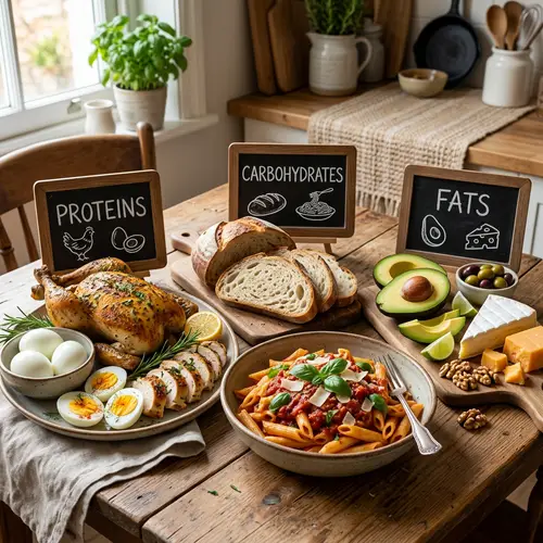 Proteins, Carbs & Fats: Food Guide