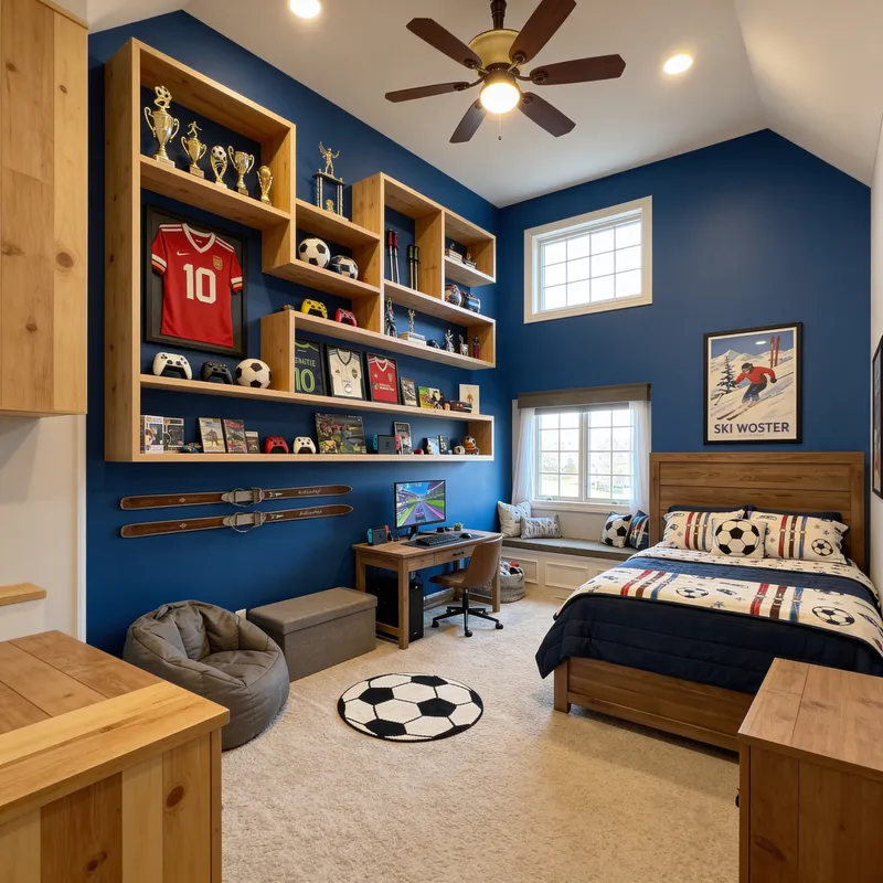Cool Room Design for a Skiing & Gaming Enthusiast