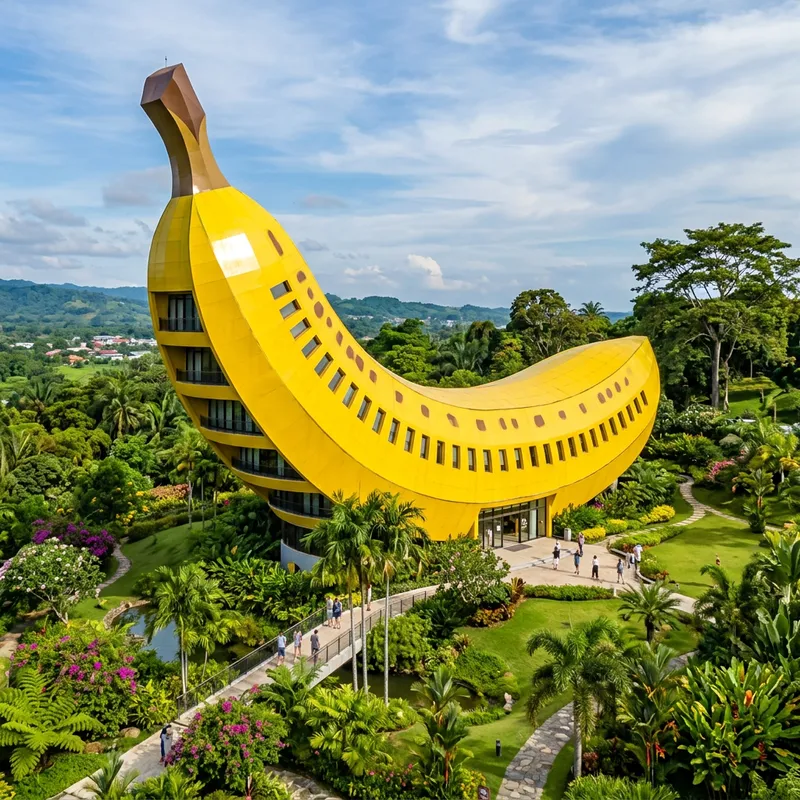 Banana-Shaped Building: Unique Architecture Design Banana-Shaped Building: Unique Architecture Design