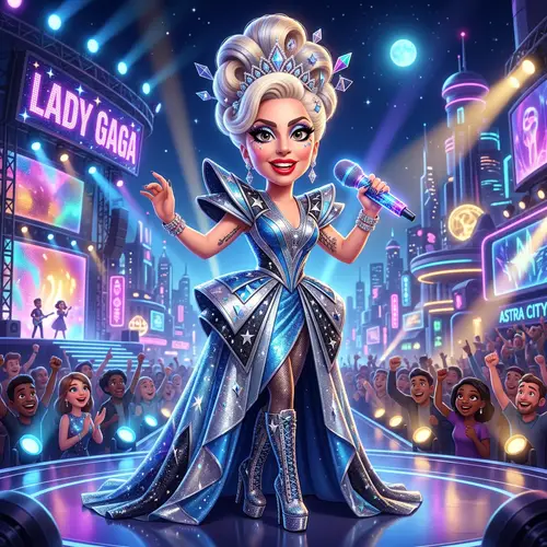 Lady Gaga's Pixar Model: A Retro 70s Character