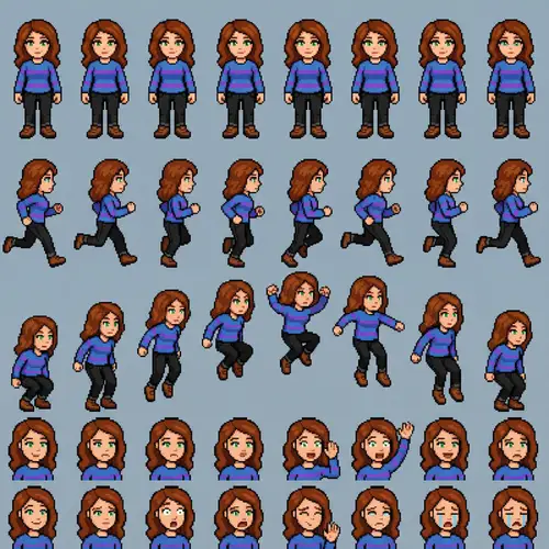Pixel Art Sprite Sheet for Games | Character Animation