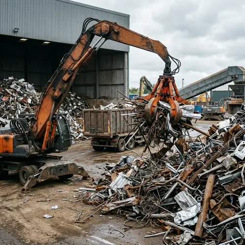 Efficient Scrap Metal Loading | Mechanical Manipulator Operations