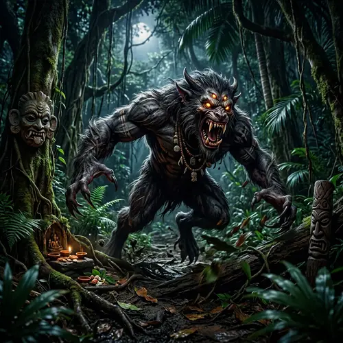 Sri Lankan Monster in Mythology | Dark Fur Creature with Multiple Eyes