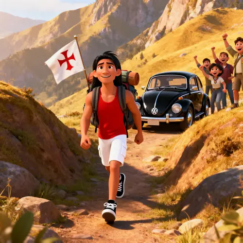 Pixar Style Animation of Scout Adventure