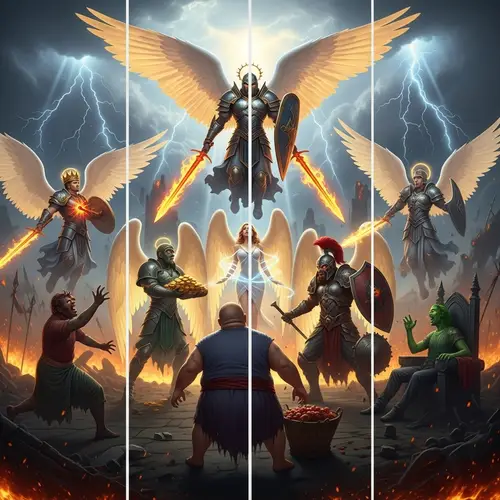 Epic Battlefield of Angels vs. Seven Deadly Sins