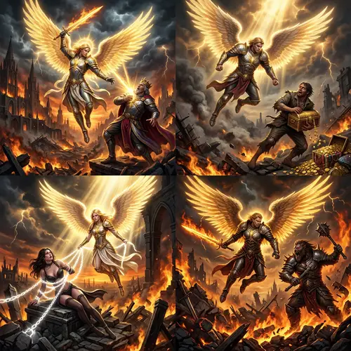 Epic Battlefield of Angels vs. Seven Deadly Sins