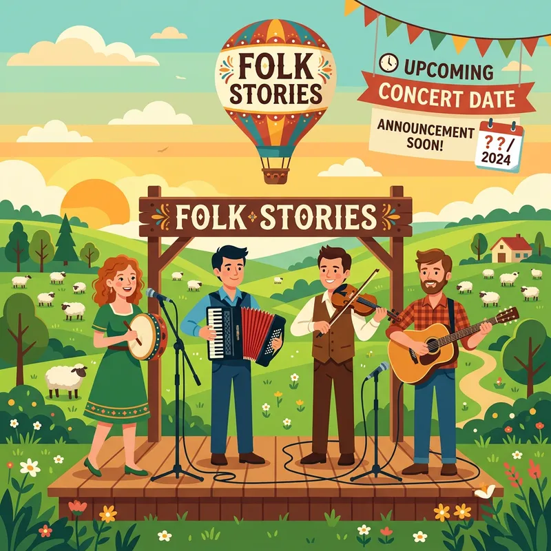 Vibrant Folk Stories Band: Musician Descriptions & Concert Announcement