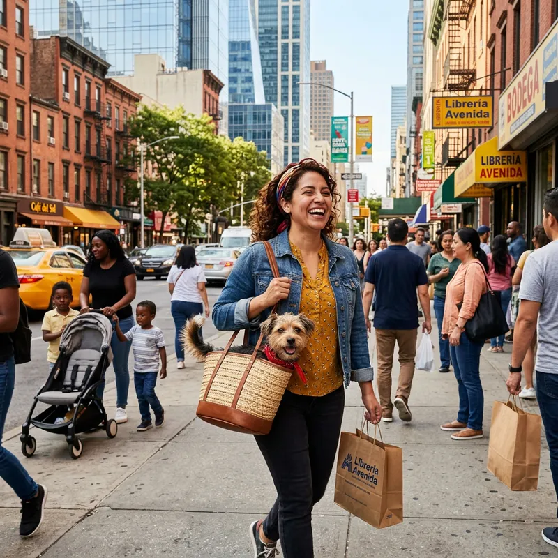 Fun Illustration of a Dog in a Purse Fun Illustration of a Dog in a Purse