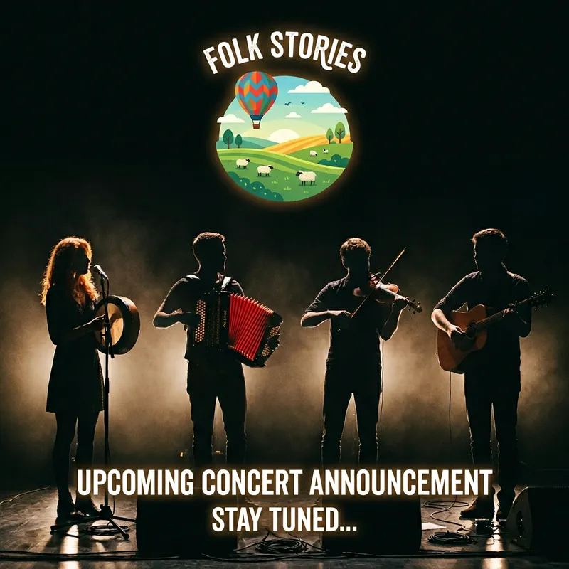 Folk Stories: Colorful Flat Design - Irish Music Group with Audrey, Pierre, and Corentin
