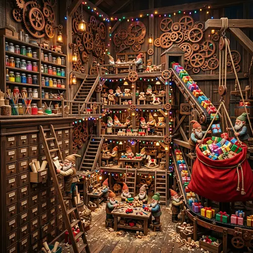 Magical Workshop with Gnome Toy Makers | Toy Factory Fantasy