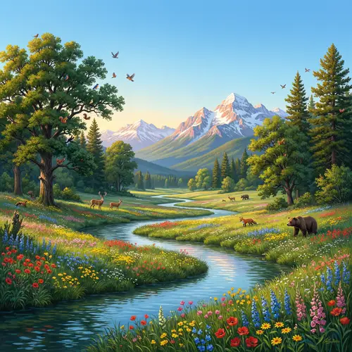 Serpentine River Valley: Vibrant Flora & Fauna in Pristine Nature