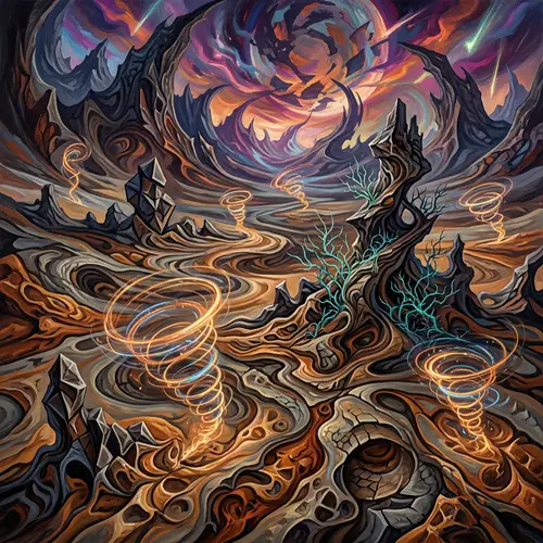 Barren Landscape of Solitude and Desolation