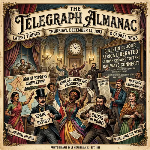 19th-Century European Telegraph Style Almanac Visualization