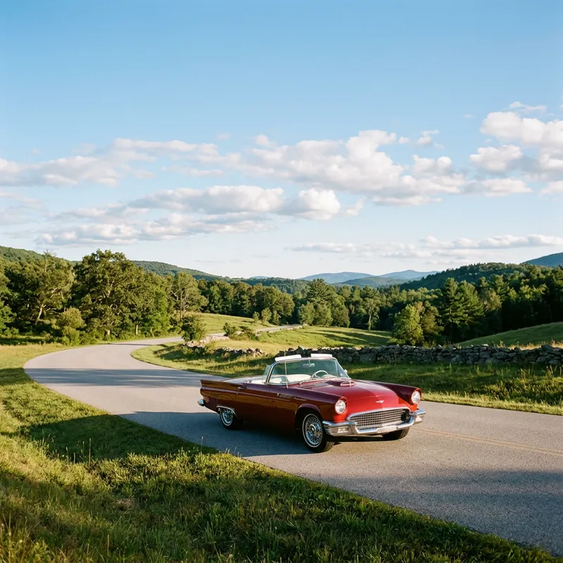 Classic Ford Auto in Scenic Location