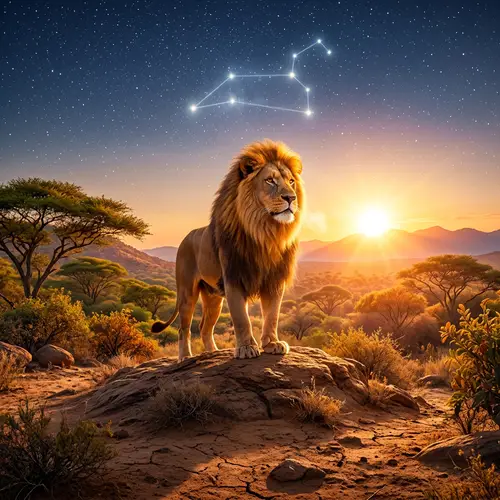Majestic Leo: Symbol of Fiery Energy and Regal Aura