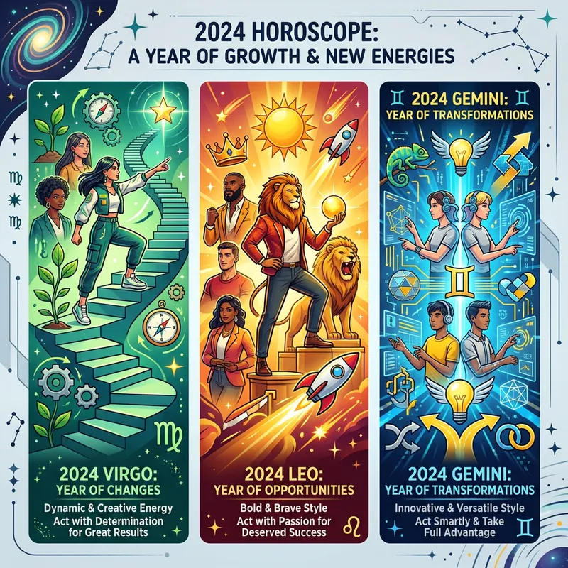 2024 Virgo, Leo, Gemini: New Styles and Transformative Opportunities