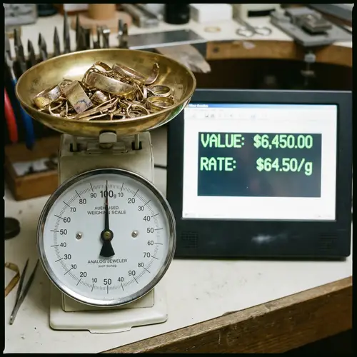 Calculation of Used Gold Value: 100g at Current Rates