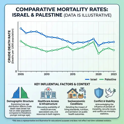 Comparative Mortality Rates: Israel vs Palestine