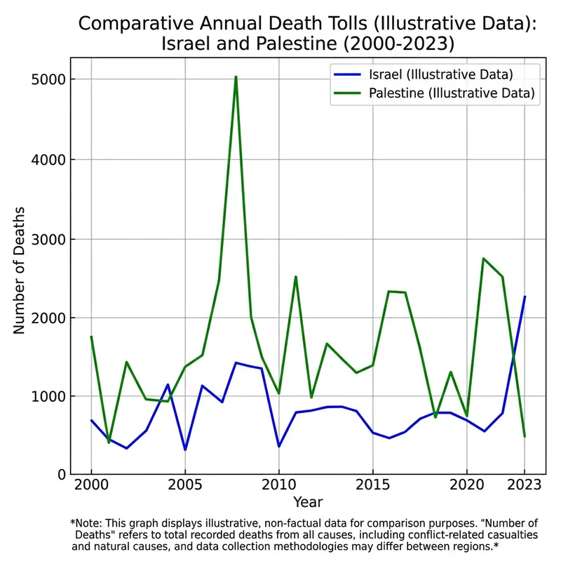 Israel and Palestine Death Statistics Comparison Israel and Palestine Death Statistics Comparison