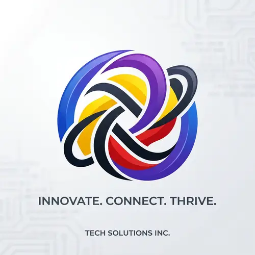 Abstract Logo Design with Nielsen Heuristics Colors