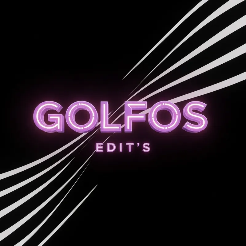 3D Lilac Golfos Edit's Logo Design