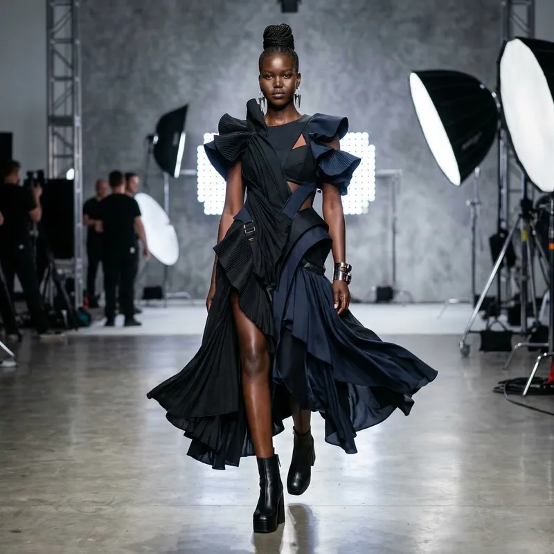 Contemporary Fashion Design on Model