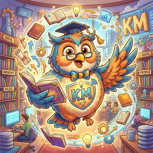 Disney Cartoon KM Knowledge Management Mascot