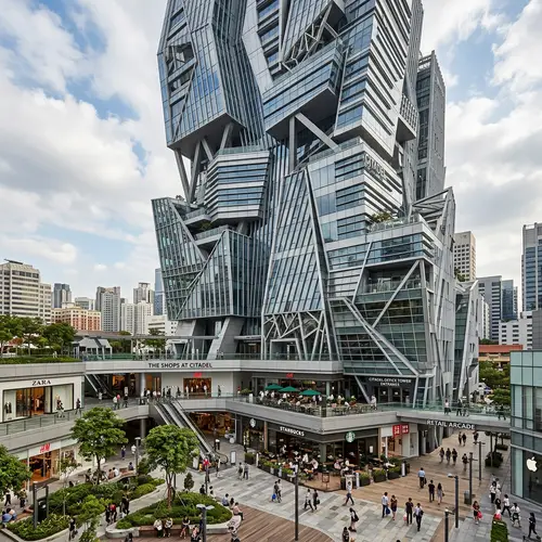 Architectural Chaos: Office Tower & Mall Design