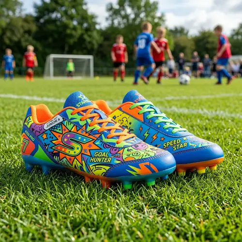 Colorful Football Boots Design for Kids