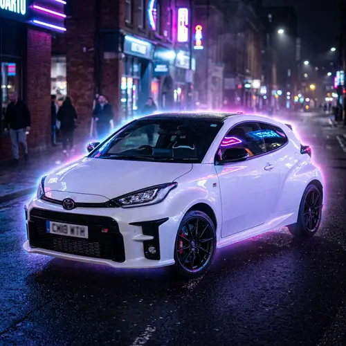 Toyota GR Yaris: Neon Nighttime Elegance