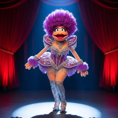 Stripper as a Muppet: Fun and Unique Art