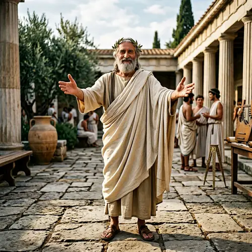 Ancient Greek Philosopher Pythagoras - Historical Figure