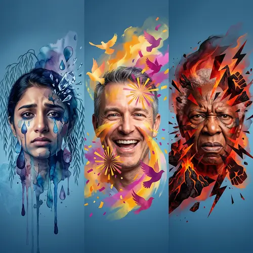 Abstract Portrayal of Human Emotions