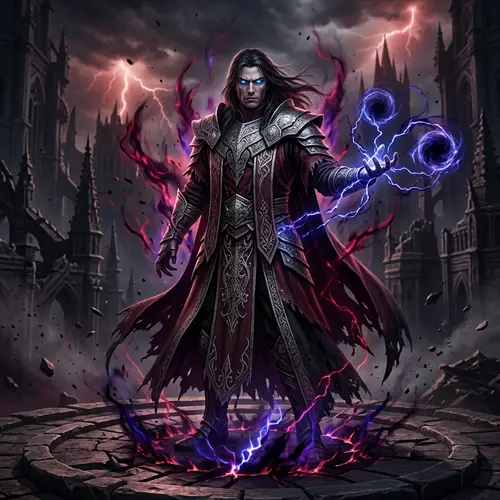 Powerful Antagonist in Final Stage - Majestic and Threatening Aura