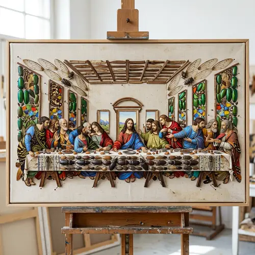 Insects Reimagined as Leonardo's Masterpiece