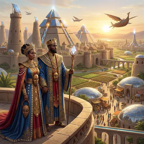 Ancient Black African Dynasty: Royal Authority & Afrofuturism