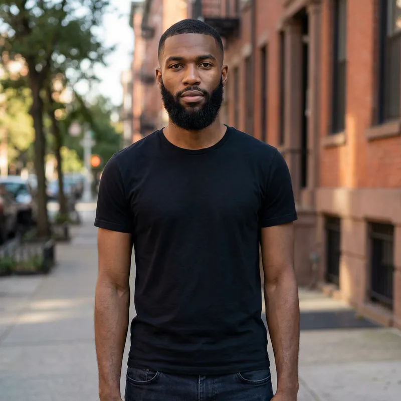 Stylish 20-Year-Old African American Male Portrait