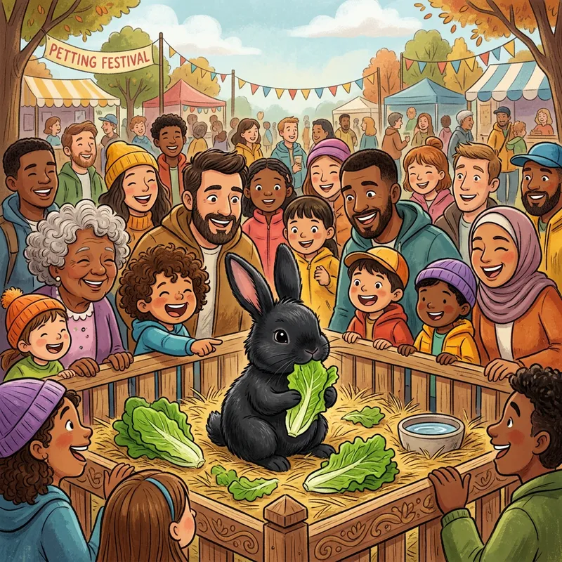 Black Rabbit Eating People - Spectators in Awe