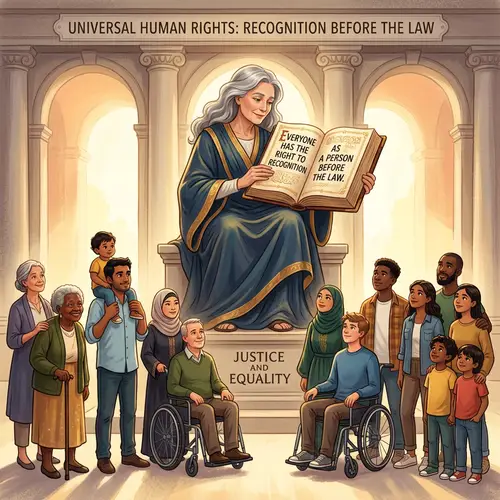 Universal Human Rights Illustration: Recognition Before the Law